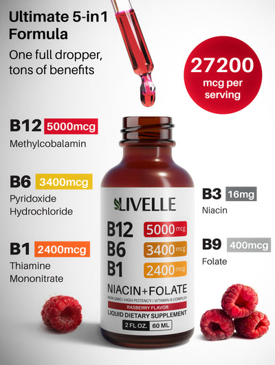 Vitamin B12 Raspberry Liquid Supplement (Copy)