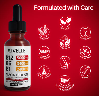 Vitamin B12 Raspberry Liquid Supplement